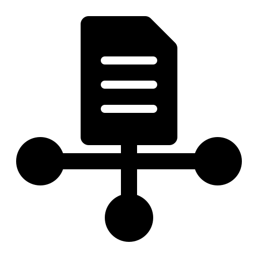 condivisione dei dati Generic Glyph icona