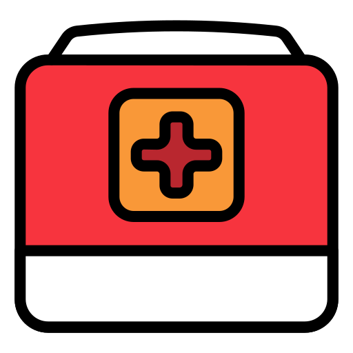 bolsa de primeros auxilios Generic Outline Color icono