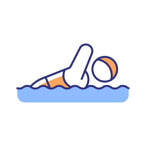 Swimming Generic Thin Outline Color icon