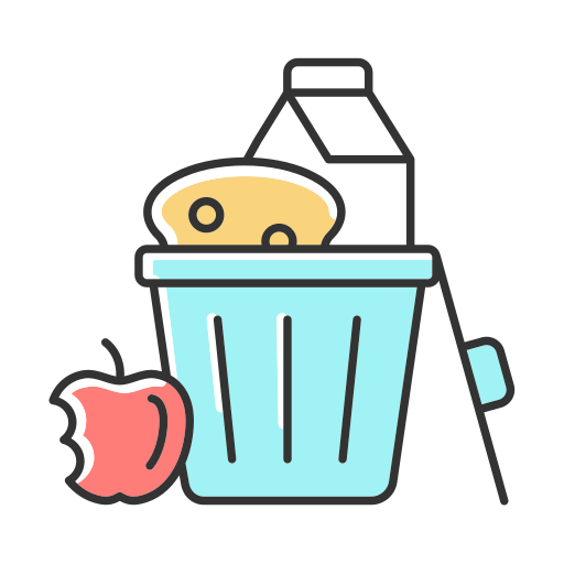 Food waste Generic Thin Outline Color icon