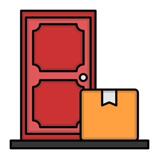 Door to door Generic color lineal-color icon
