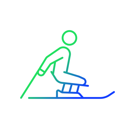 스키 타기 Generic Gradient icon
