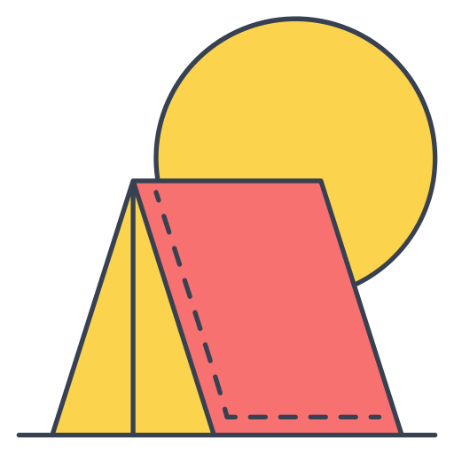 캠핑 Generic Thin Outline Color icon