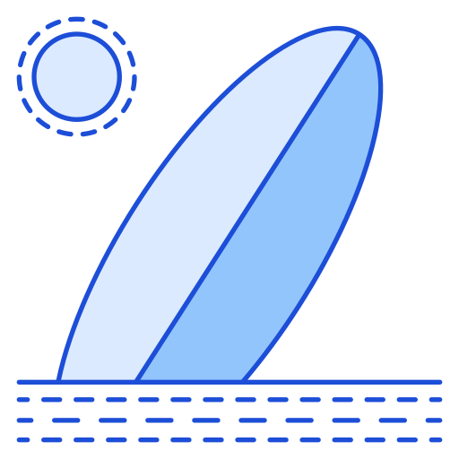 surfing Generic Blue ikona