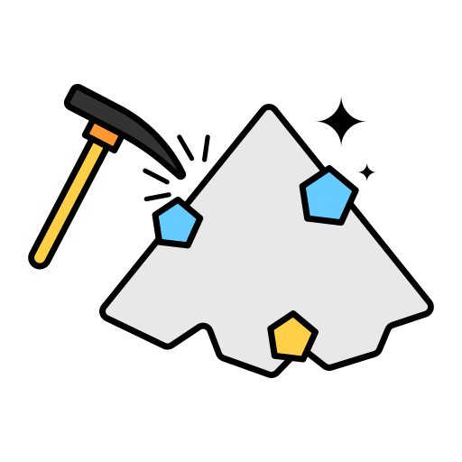 minería Generic Thin Outline Color icono