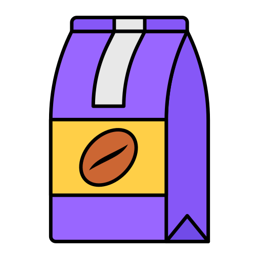 paquete de café Generic Thin Outline Color icono