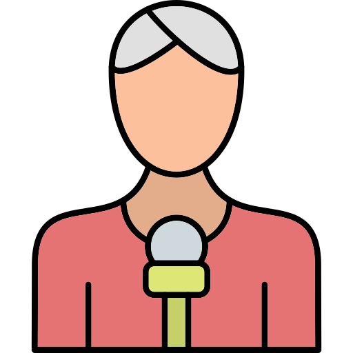 Reporter Generic Thin Outline Color icon