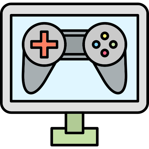 kontroler gry Generic Thin Outline Color ikona