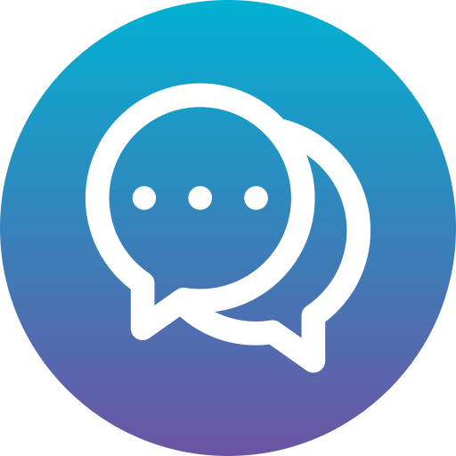 burbuja de chat Generic Flat Gradient icono