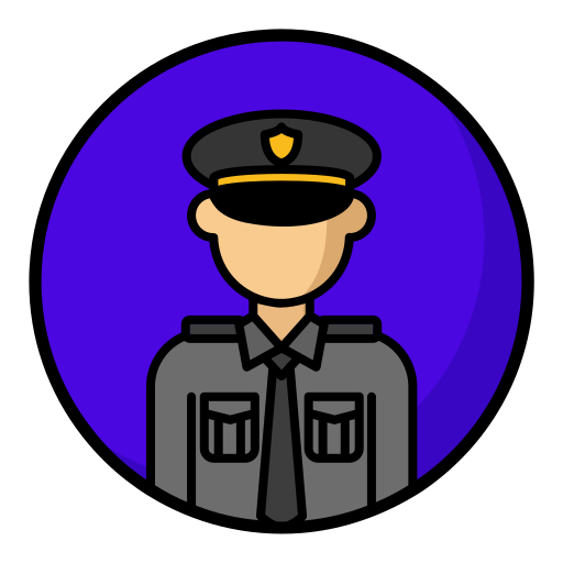 policja Generic Outline Color ikona