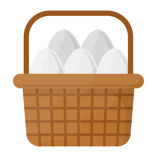cesta de huevos Generic Flat icono