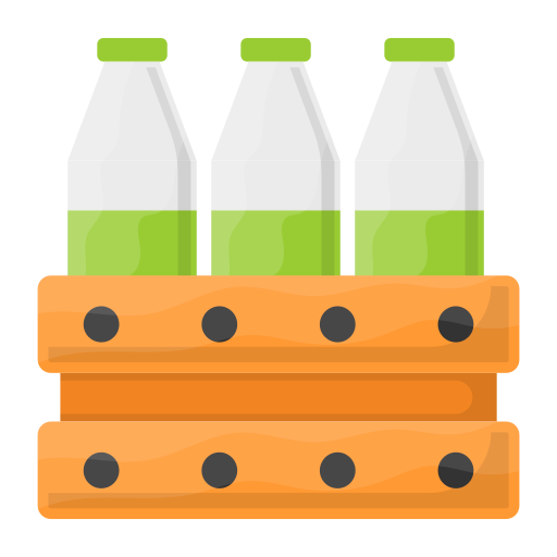botella de leche Generic Flat icono