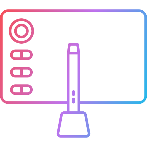 Drawing tablet Generic Gradient icon