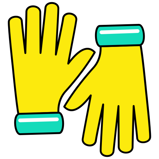 des gants Generic Outline Color Icône