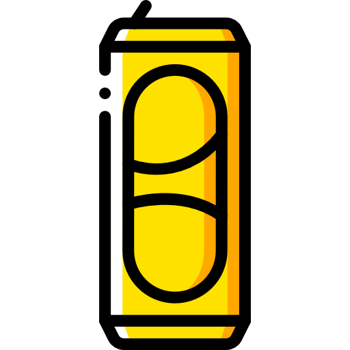 맥주 캔 Basic Miscellany Yellow icon