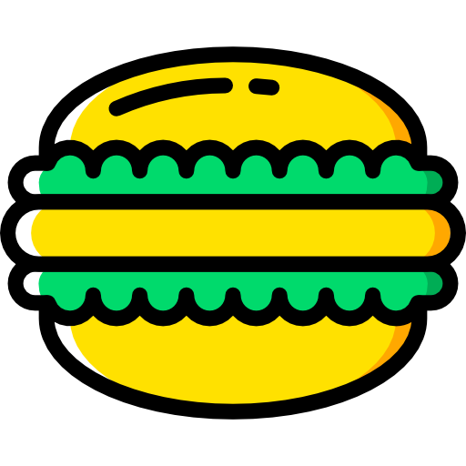 hambúrguer Basic Miscellany Yellow Ícone