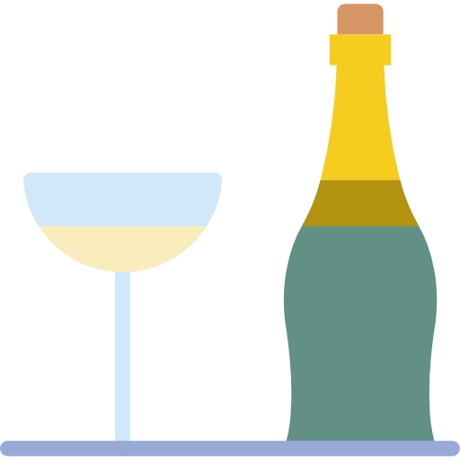Champagne Basic Miscellany Flat icon