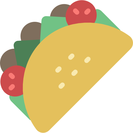 tacos Basic Miscellany Flat icona