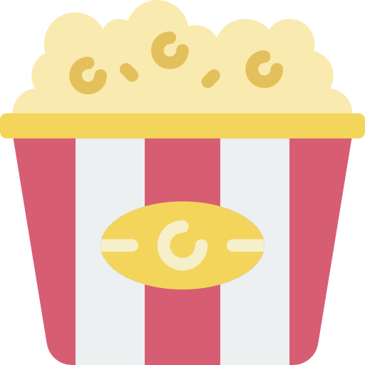 popcorn Basic Miscellany Flat icoon