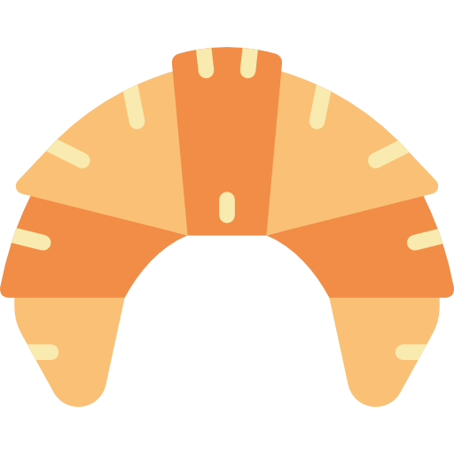 croissant Basic Miscellany Flat icoon