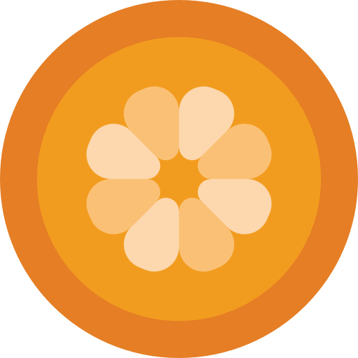 arancia Basic Miscellany Flat icona