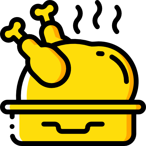 pieczony kurczak Basic Miscellany Yellow ikona