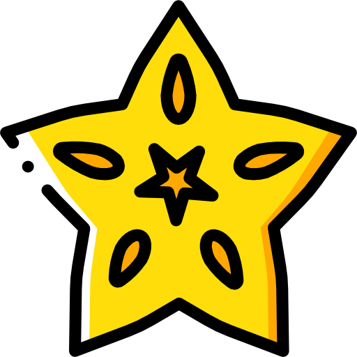 stella di frutta Basic Miscellany Yellow icona