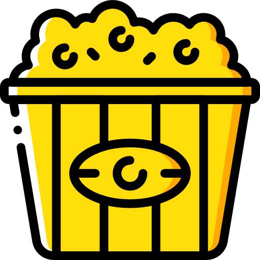 팝콘 Basic Miscellany Yellow icon