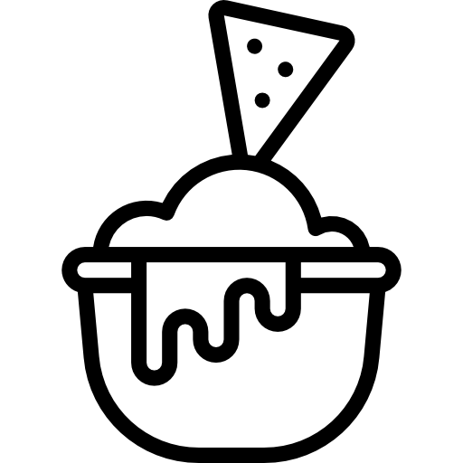 nachos Basic Miscellany Lineal icon