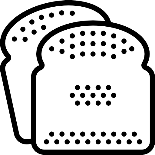 tostada Basic Miscellany Lineal icono