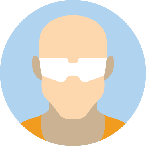veiligheidsbril Basic Miscellany Flat icoon