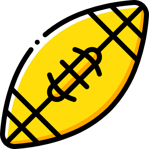American football Basic Miscellany Yellow icon
