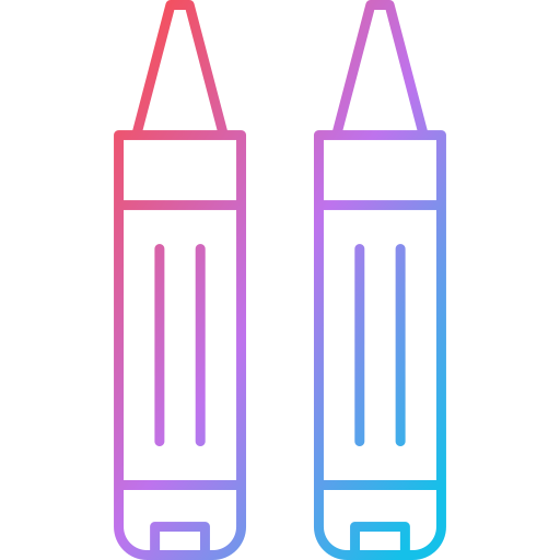 lápices de color Generic Gradient icono