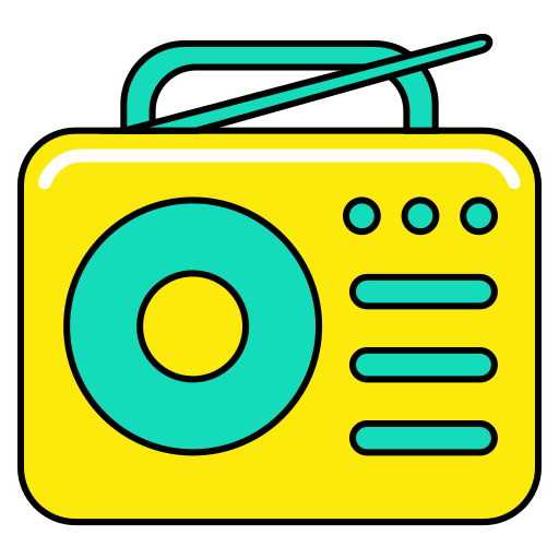 Radio Generic Outline Color icon