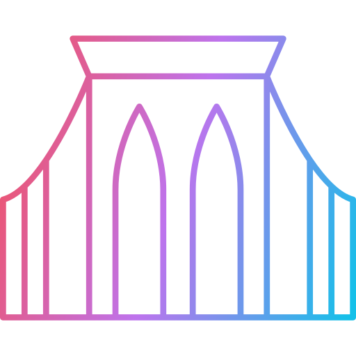 Brooklyn bridge Generic Gradient icon
