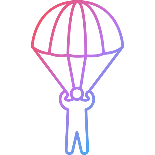 paracaídas Generic Gradient icono