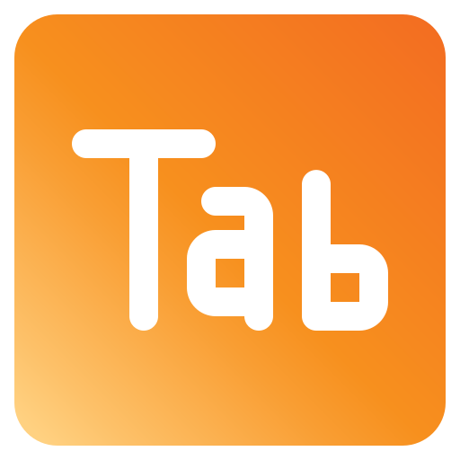 Tab Generic Flat Gradient icon