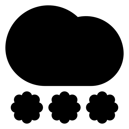 opady śniegu Generic Glyph ikona