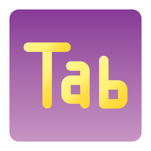 tab Generic Flat Gradient icon