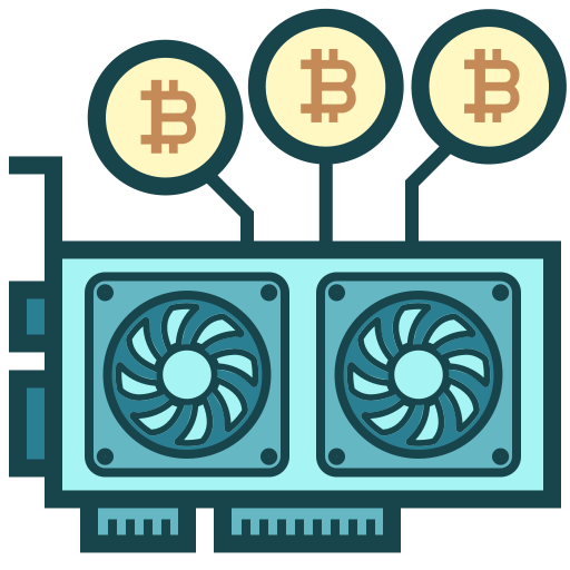 Gpu mining Generic Outline Color icon
