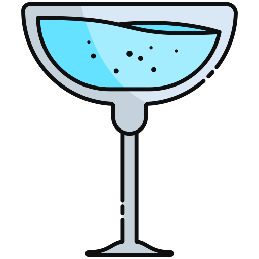 bebidas alcohólicas Generic Thin Outline Color icono