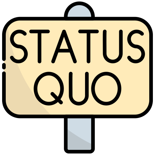 status quo Generic Outline Color icono