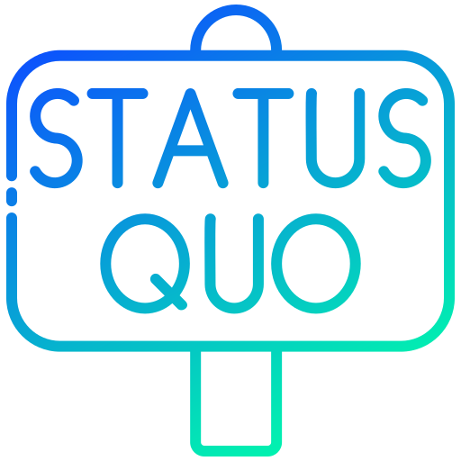 Status quo Generic Gradient icon
