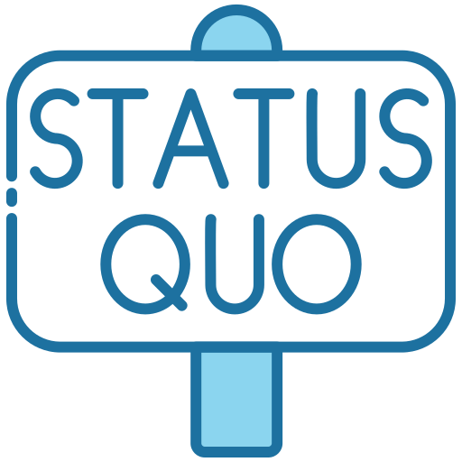 status quo Generic Blue icono