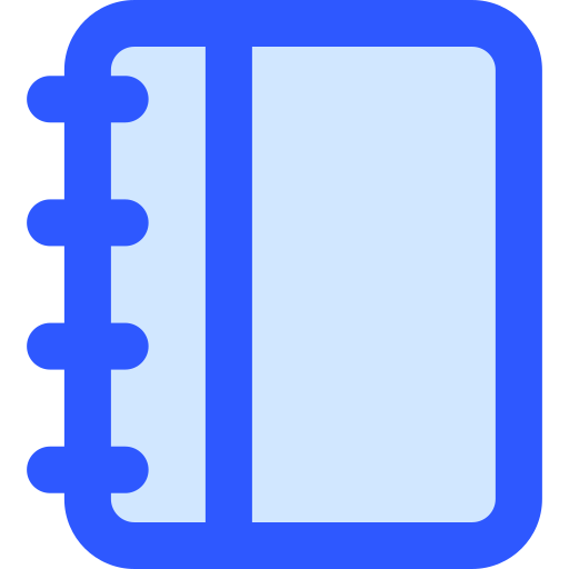 Spring notebook Generic Blue icon