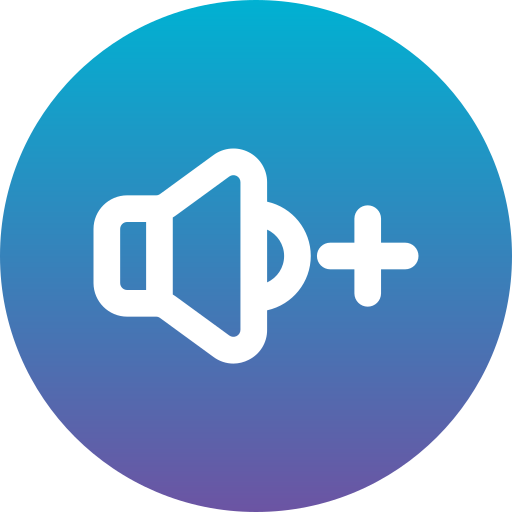 ボリュームアップ Generic Flat Gradient icon