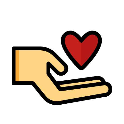 Give heart Generic Outline Color icon