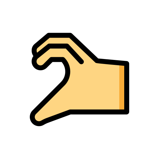 Right hand Generic Outline Color icon