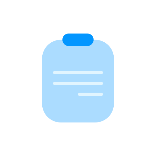 Clipboard Generic Blue icon