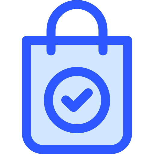 Shopping bag Generic Blue icon